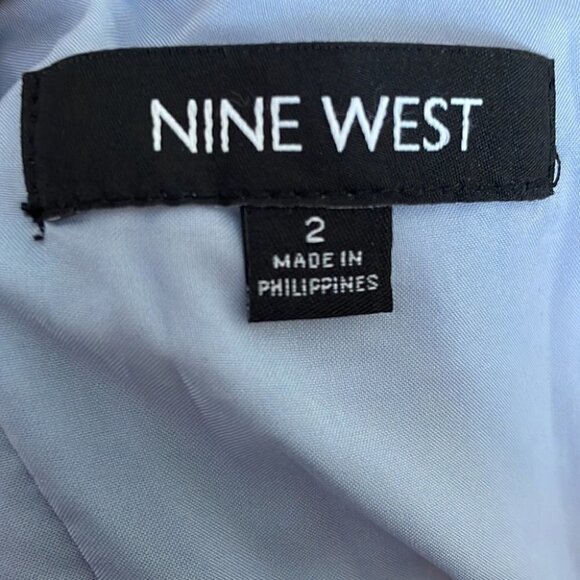 Nine West NWT classic fit n flare dress Jazzberry floral party event dress sz 2 - Picture 6 of 13